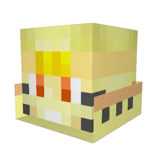 Lemon_Man67 Minecraft avatar head, 3D render