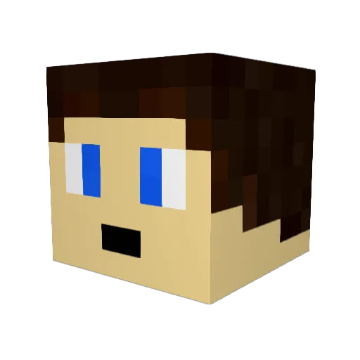 Lemon_Peeler Minecraft avatar head, 3D render