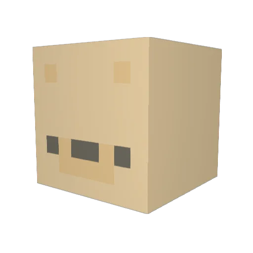 Lemon_Zs Minecraft avatar head, 3D render