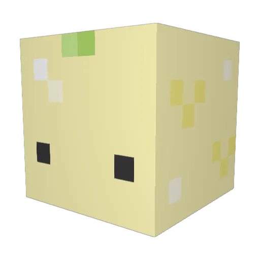 Lemon__melon Minecraft avatar head, 3D render