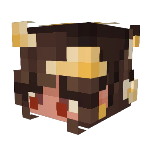 Lemon_bonsai Minecraft avatar head, 3D render