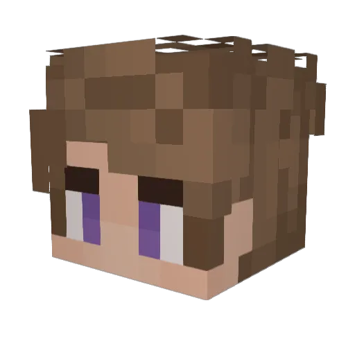Lemonade2001 Minecraft avatar head, 3D render