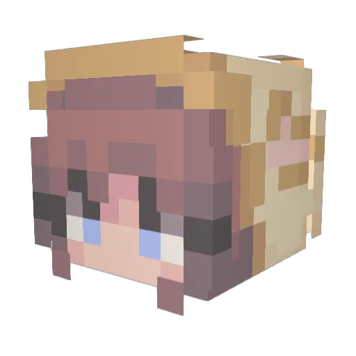 Lemonadee__ Minecraft avatar head, 3D render