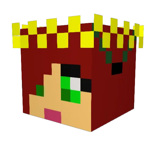 Lemonaid789 Minecraft avatar head, 3D render