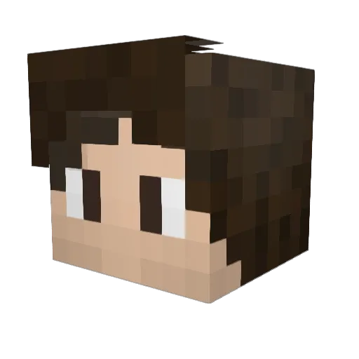 Lemonato_ Minecraft avatar head, 3D render