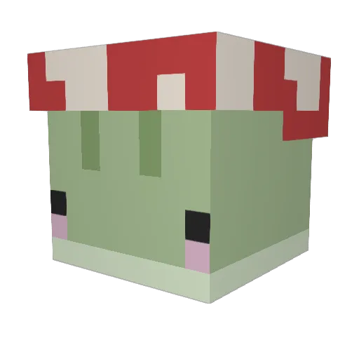 Lemoncatlove Minecraft avatar head, 3D render