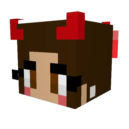 Lemoncraft23 Minecraft avatar head, 3D render