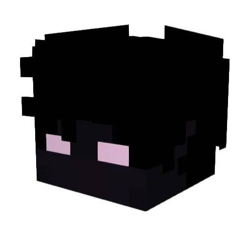 Lemondusk Minecraft avatar head, 3D render