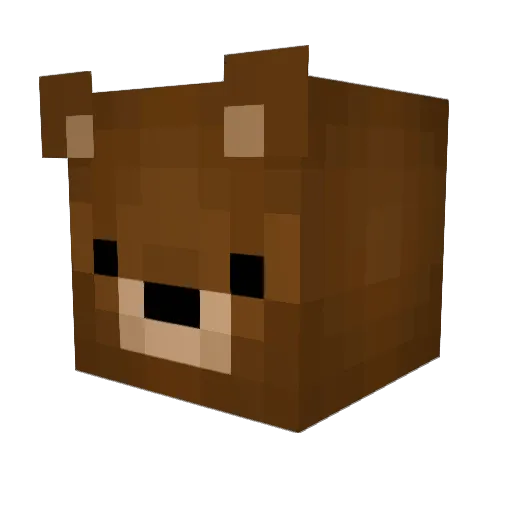 Lemone Minecraft avatar head, 3D render