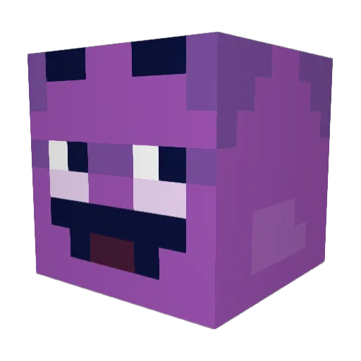Lemoni1 Minecraft avatar head, 3D render