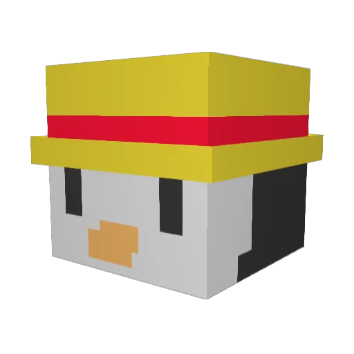 Lemoninja7 Minecraft avatar head, 3D render