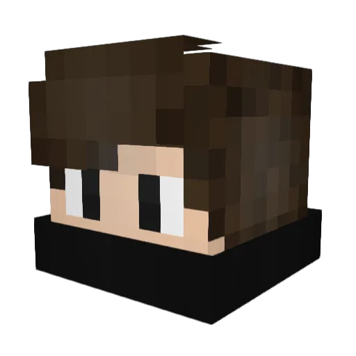 Lemonnex Minecraft avatar head, 3D render