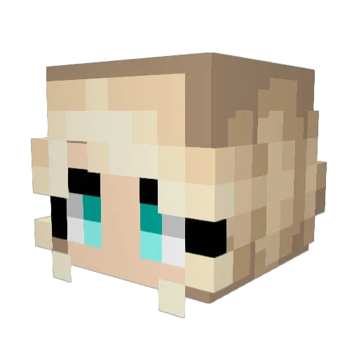 Lemonnn123 Minecraft avatar head, 3D render