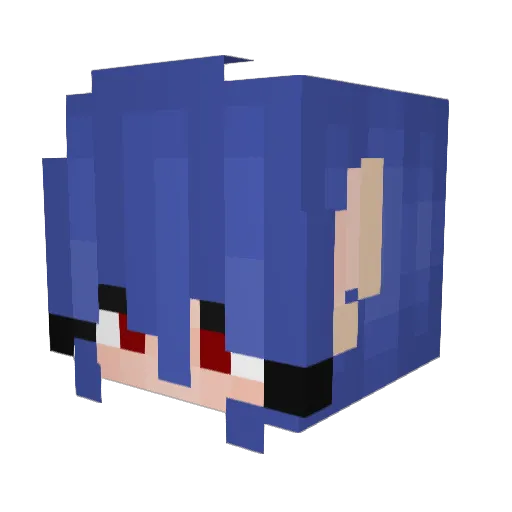 LemonsFlower Minecraft avatar head, 3D render