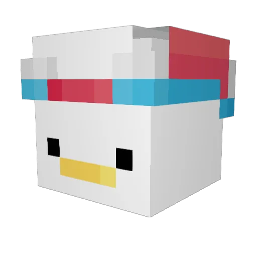 LemonyHD Minecraft avatar head, 3D render