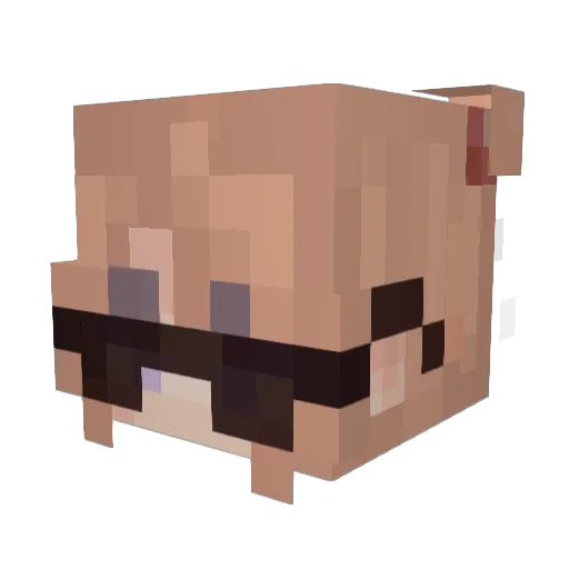 LemonyLogic Minecraft avatar head, 3D render