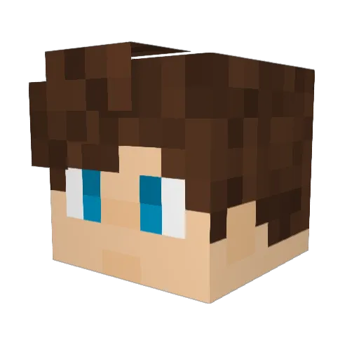 Lemonyts Minecraft avatar head, 3D render