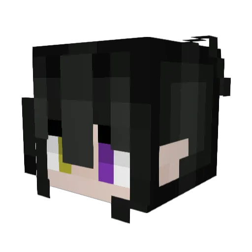 Lemonz1232 Minecraft avatar head, 3D render