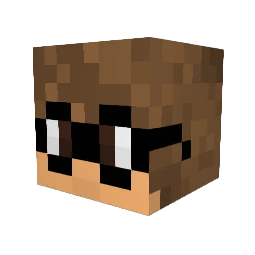 Lemonz_6 Minecraft avatar head, 3D render