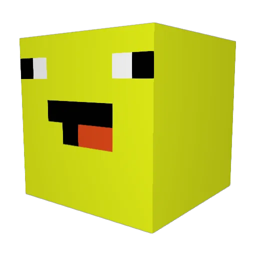 LemoonMafia Minecraft avatar head, 3D render