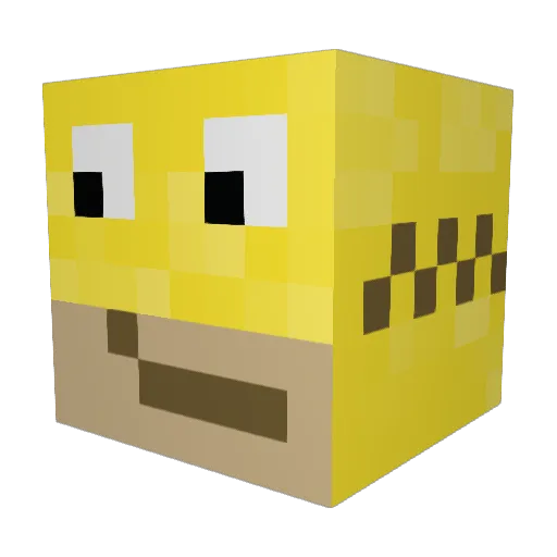 Lempparit Minecraft avatar head, 3D render