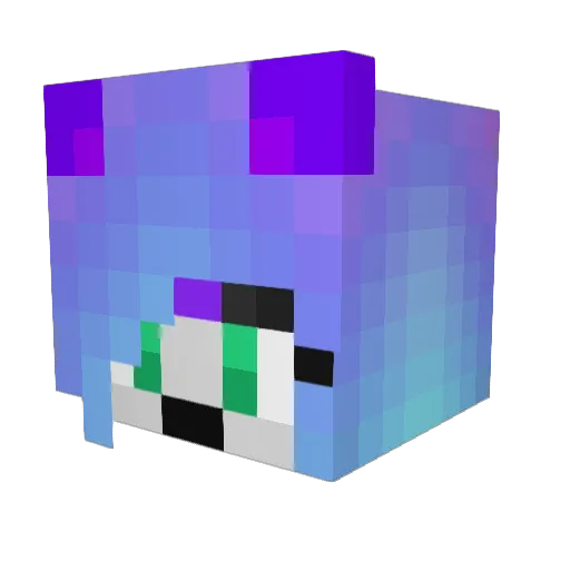 LemurSlayer Minecraft avatar head, 3D render