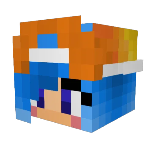 Lemur_Lordz Minecraft avatar head, 3D render