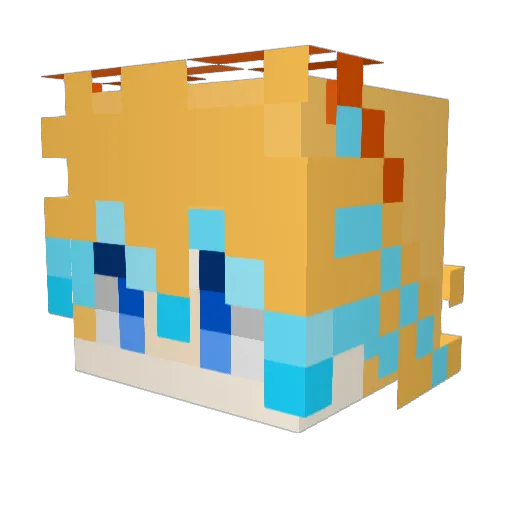 LemurekGMS Minecraft avatar head, 3D render