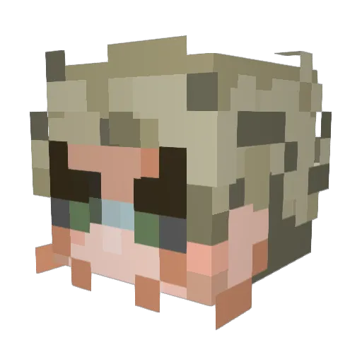 Lemurlover123 Minecraft avatar head, 3D render