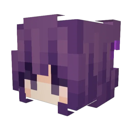 Lemvnyy Minecraft avatar head, 3D render