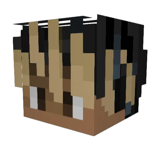 LenWRLD999 Minecraft avatar head, 3D render