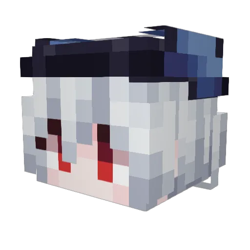 LenYu_BX Minecraft avatar head, 3D render