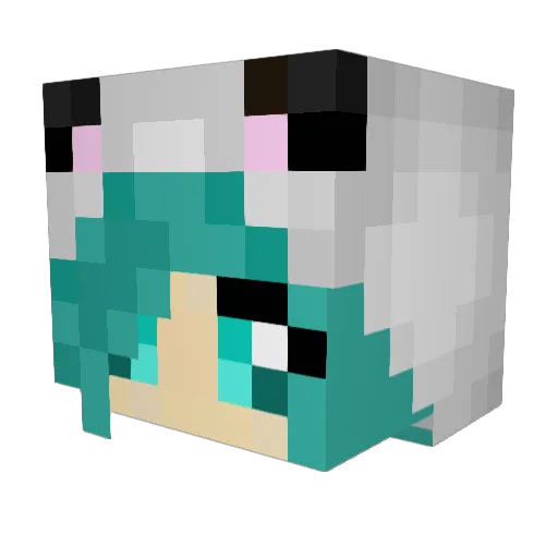 Len_123 Minecraft avatar head, 3D render