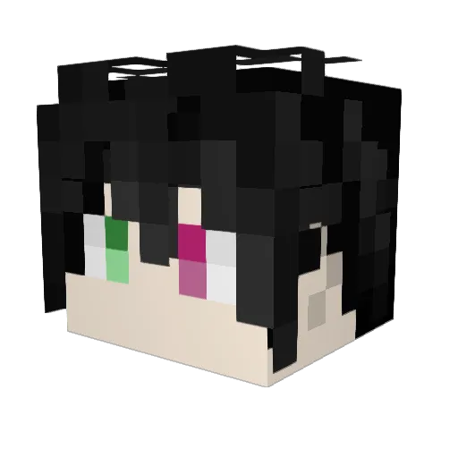 Len_Ci Minecraft avatar head, 3D render