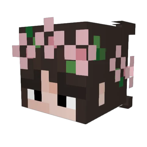 Lena9403 Minecraft avatar head, 3D render