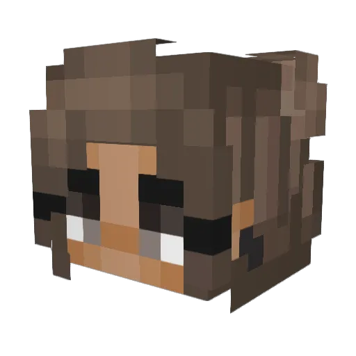 LenaAntena Minecraft avatar head, 3D render