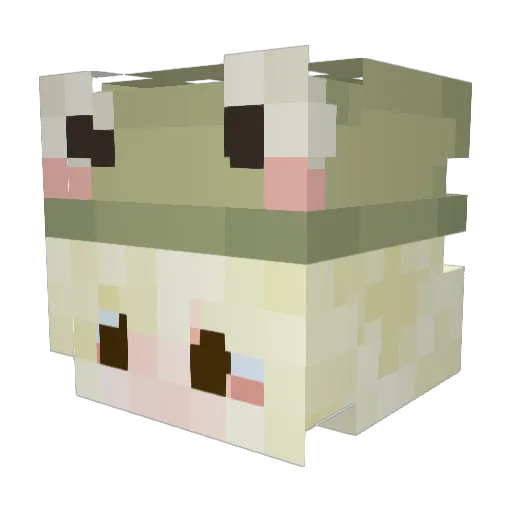 LenaInTheSky Minecraft avatar head, 3D render