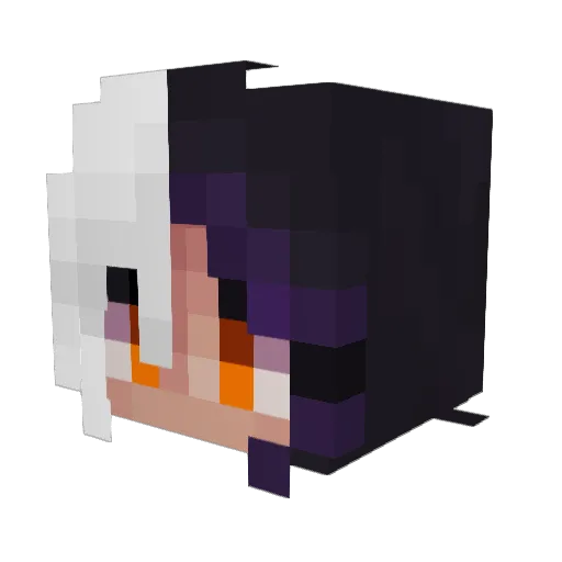 LenaReign Minecraft avatar head, 3D render