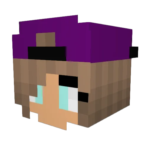 LenaW03 Minecraft avatar head, 3D render
