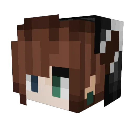 Lena_1225 Minecraft avatar head, 3D render