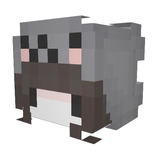 Lena_2024 Minecraft avatar head, 3D render