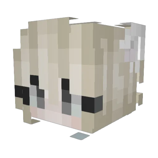 Lena_226 Minecraft avatar head, 3D render