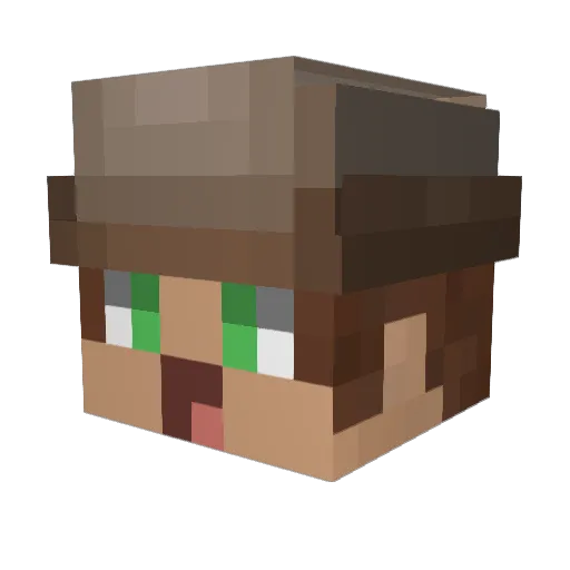 Lenard15 Minecraft avatar head, 3D render