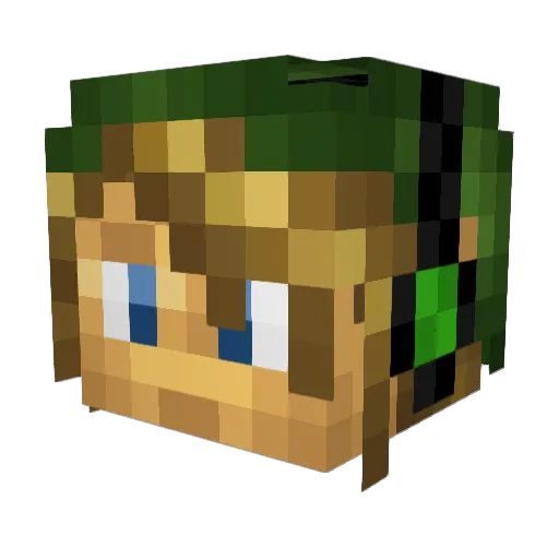 Lenarus242 Minecraft avatar head, 3D render