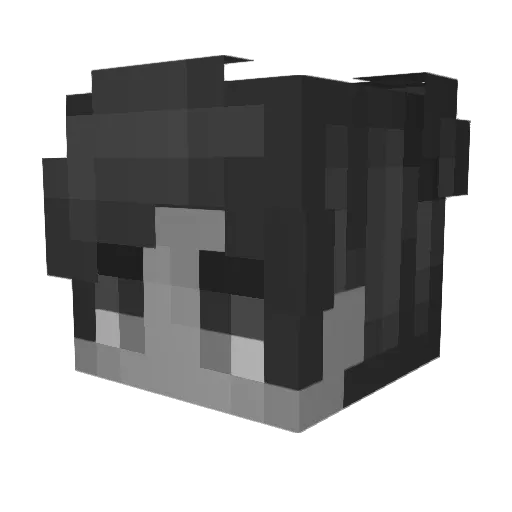 Lence Minecraft avatar head, 3D render