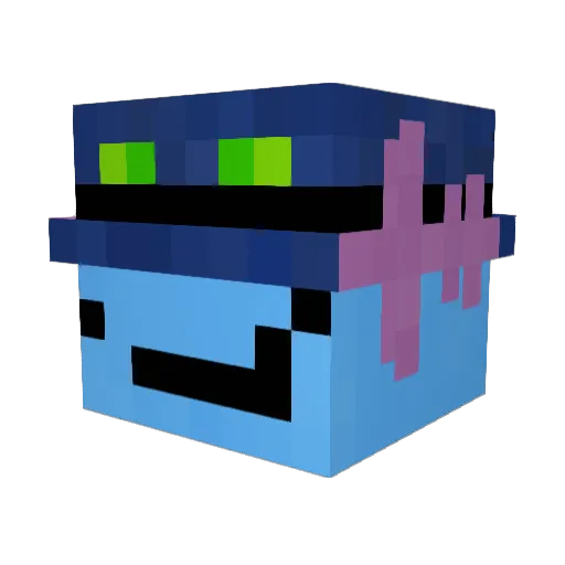 Lendario509 Minecraft avatar head, 3D render
