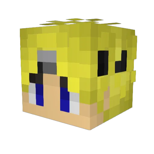 LendaryZNT Minecraft avatar head, 3D render