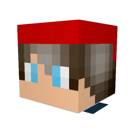 LendiPlay Minecraft avatar head, 3D render