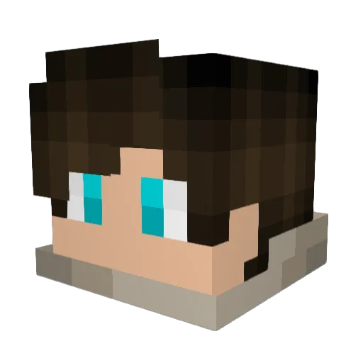 LendraxtheOrc Minecraft avatar head, 3D render