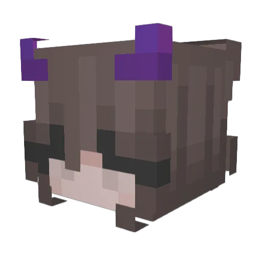 Leneeeeee Minecraft avatar head, 3D render